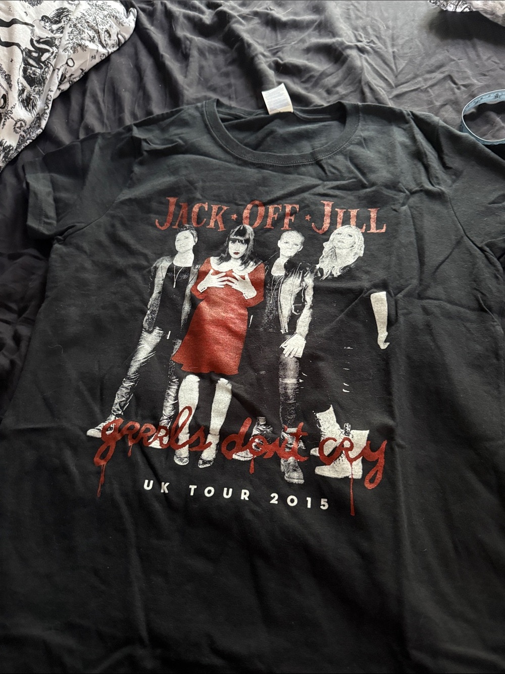 New Unworn Official Jack Off Jill UK Tour 2015 TShirt size M